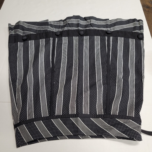 Vintage Y2K Anthropologie Coquette Midi Skirt Bow Detail Size 10 Black Feminine - Picture 5 of 7